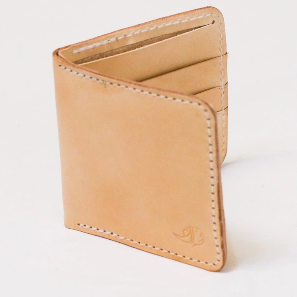 Tallgrass Studio - Wallet - Carmel leather card holder